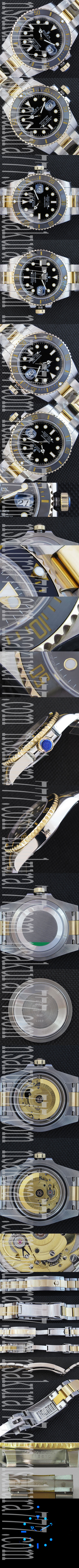 有名ブランド ROLEX コピー時計 Submariner 116613 サブマリーナー 116613【砲金】 2836－2搭載オートマティック 