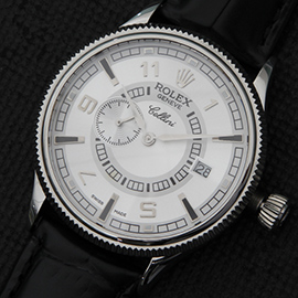 【購入手続きが簡単】 ロレックス ROLEX チェッリーニ タイム Asain ETA 2824-2ムーブ搭載 オートマティック カレンダー 革ベルト